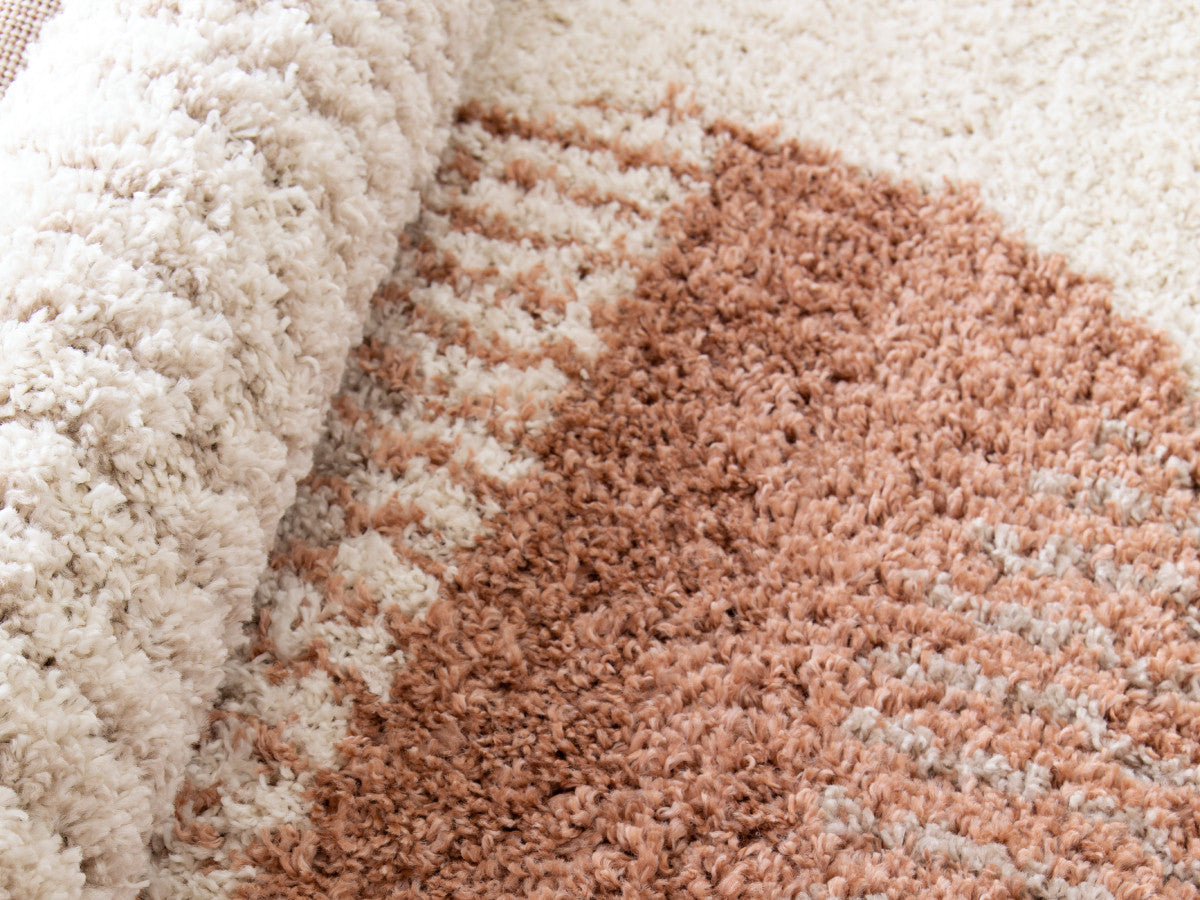 Kortharig tapijt PASCALE abstract motief - Beige