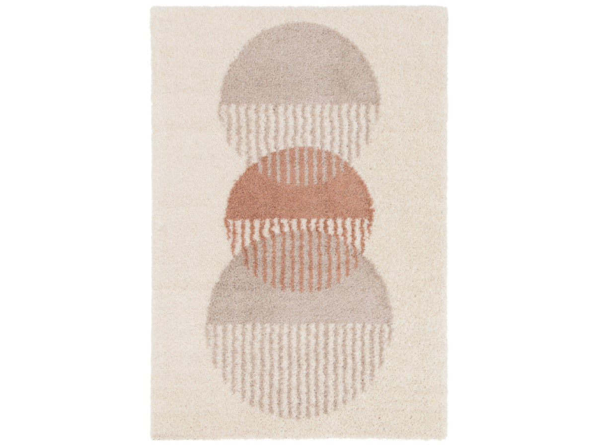 Kortharig tapijt PASCALE abstract motief - Beige