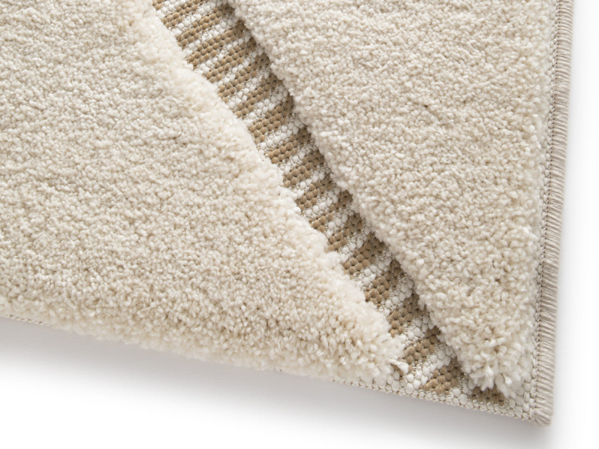 Kortharig tapijt RACHIDA grafisch motief - Beige