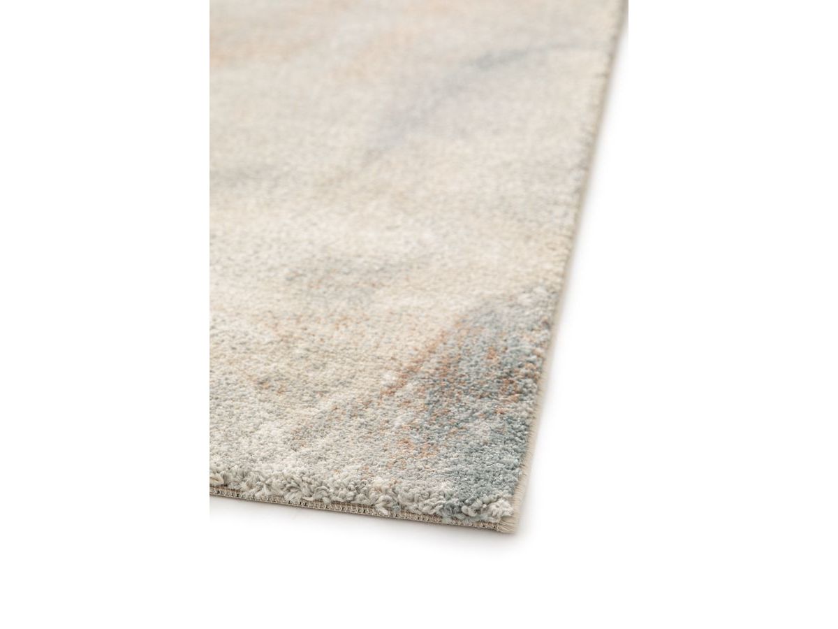 Kortharig tapijt RIVIERE abstract patroon - Blauw