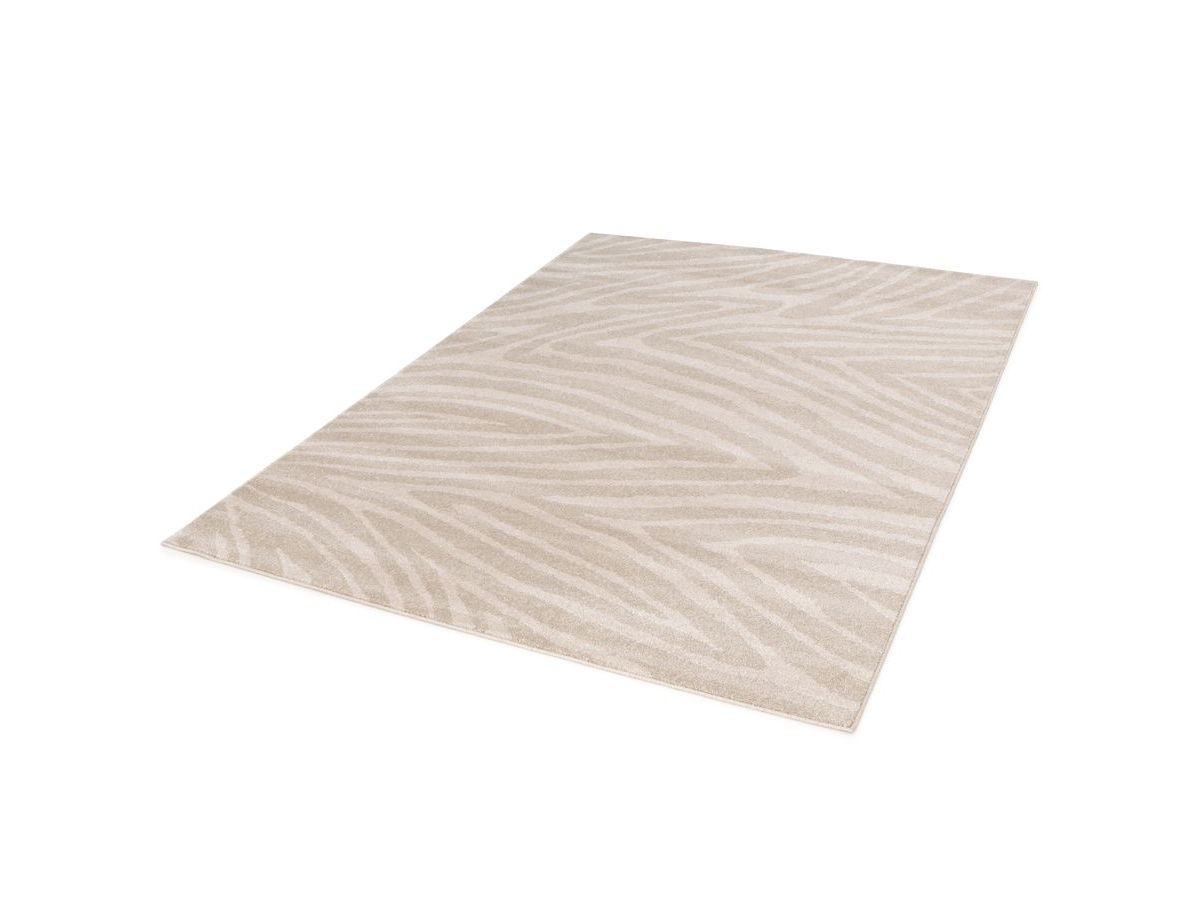 Laagpolig tapijt ZAYN abstract patroon - Beige