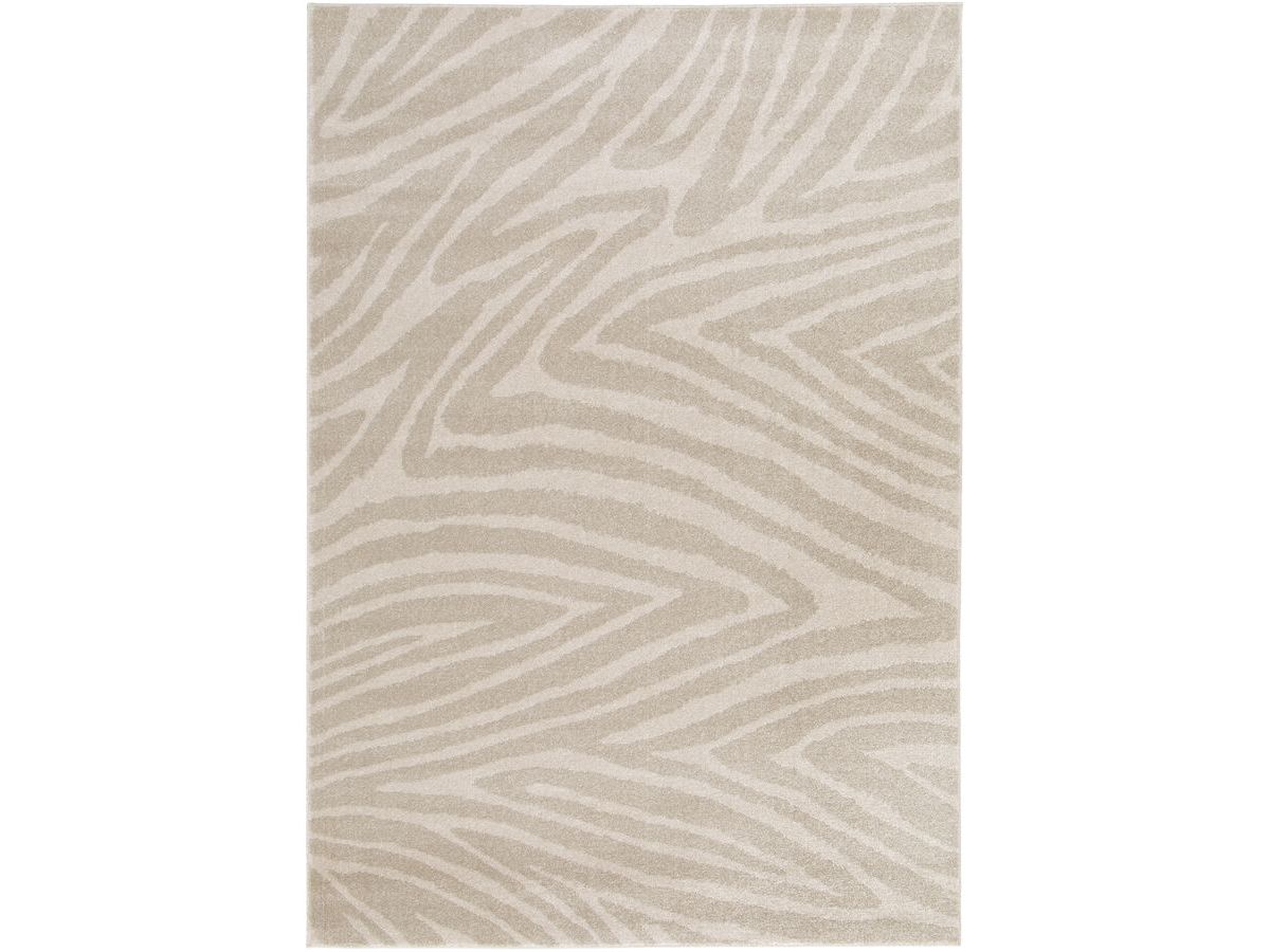 Laagpolig tapijt ZAYN abstract patroon - Beige