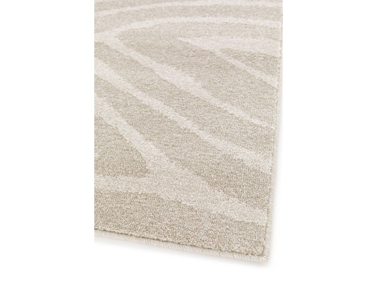 Laagpolig tapijt ZAYN abstract patroon - Beige