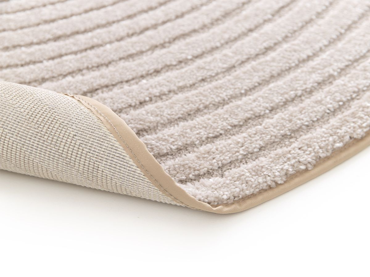 Rond tapijt met korte pool ONDELIA geometrisch patroon - Beige