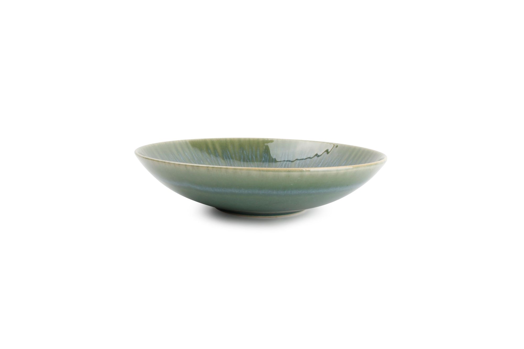 Ona - Diep bord 22xH5cm groen Luce - 1 SET - 4 stuks