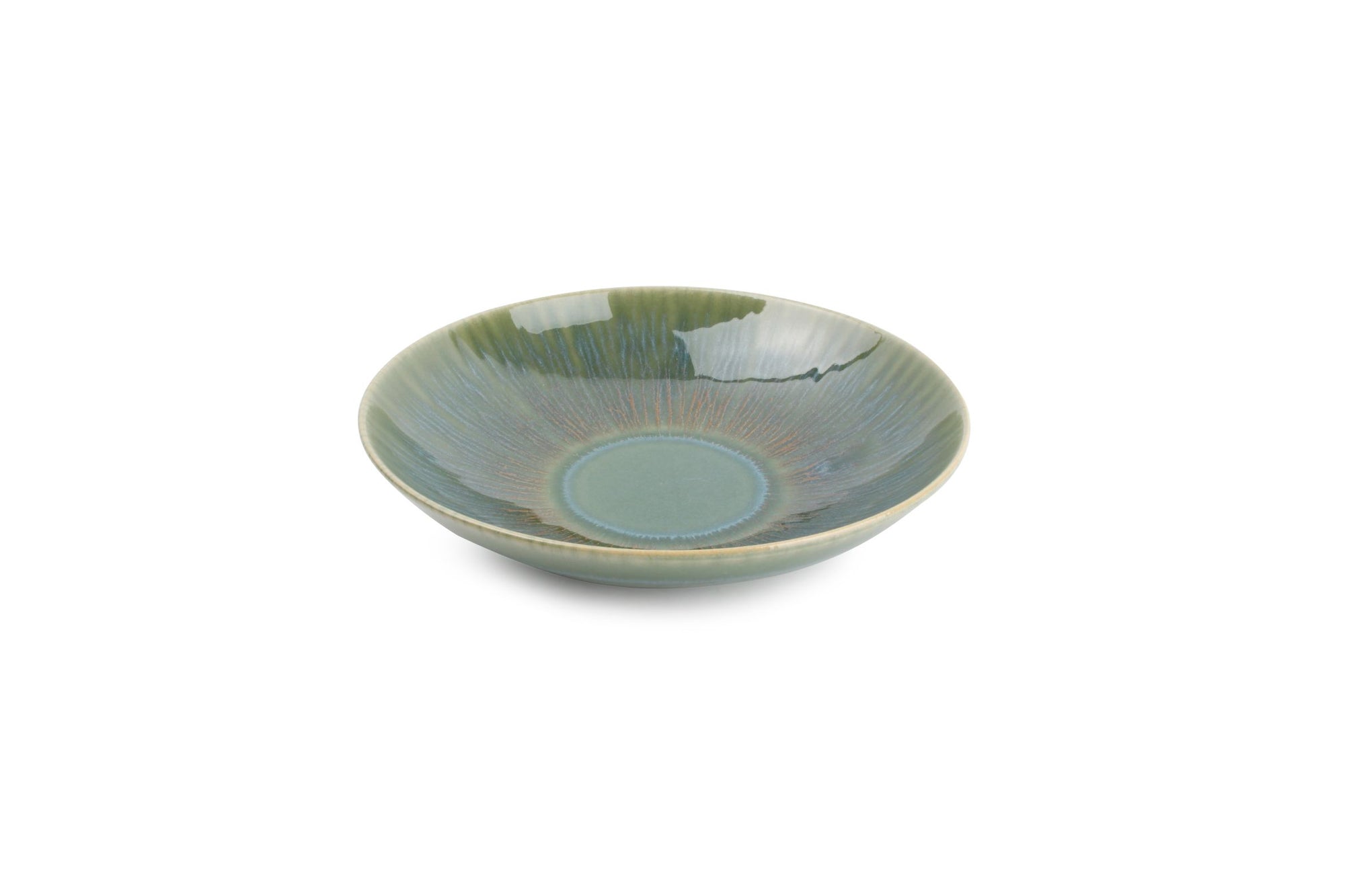 Ona - Diep bord 22xH5cm groen Luce - 1 SET - 4 stuks