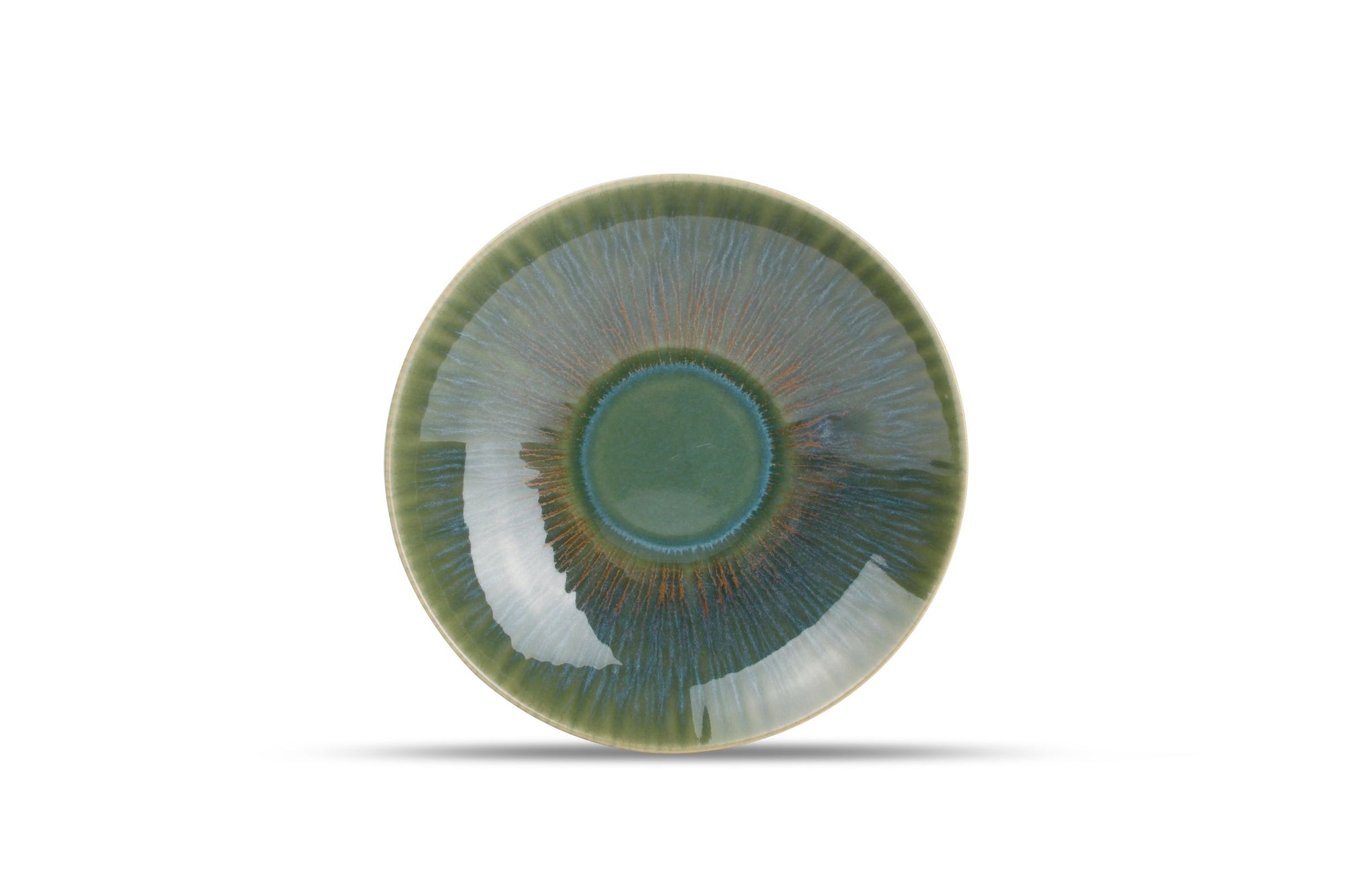 Ona - Diep bord 22xH5cm groen Luce - 1 SET - 4 stuks