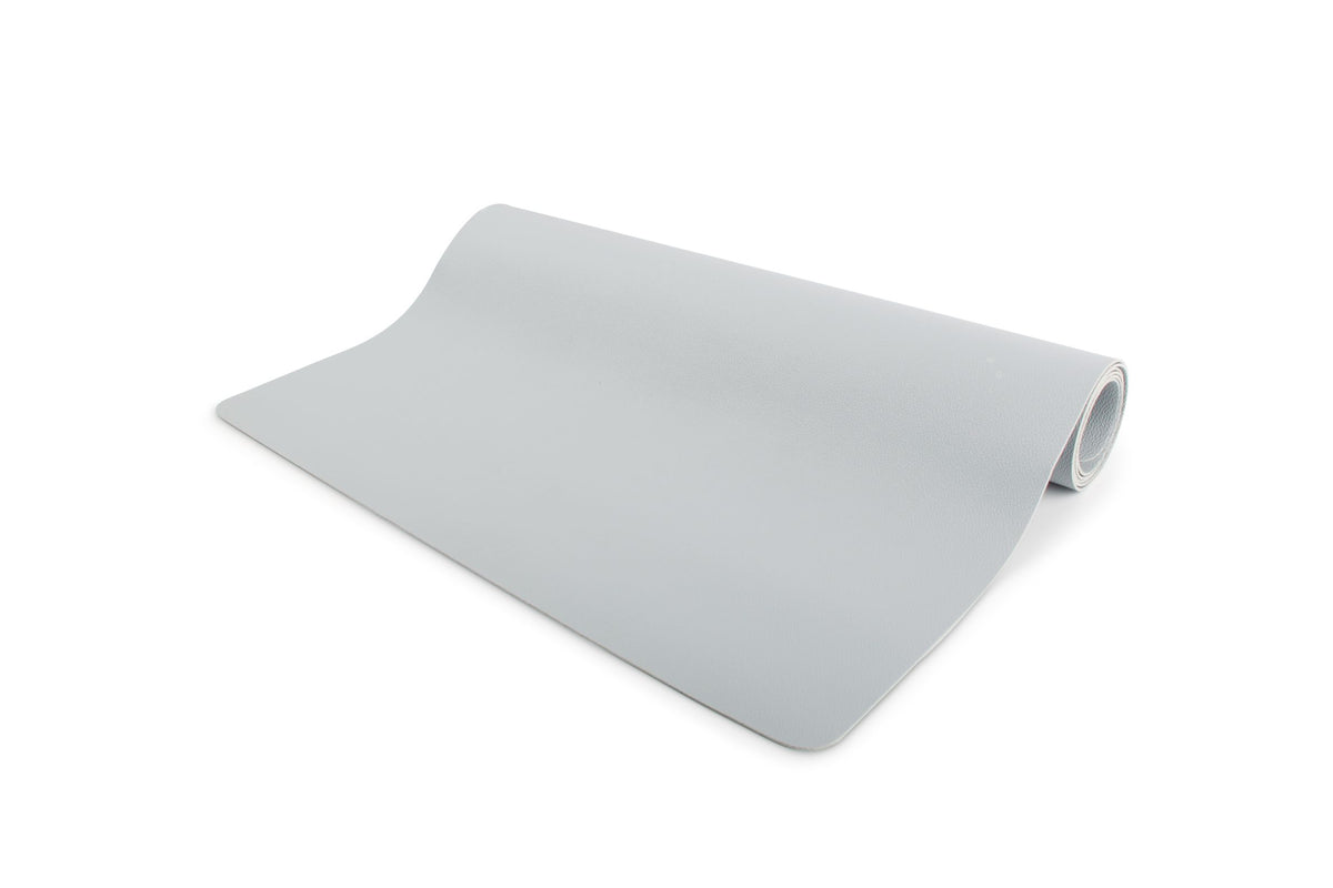 S&amp;P - Chemin de table 135x50cm aspect cuir gris TableTop