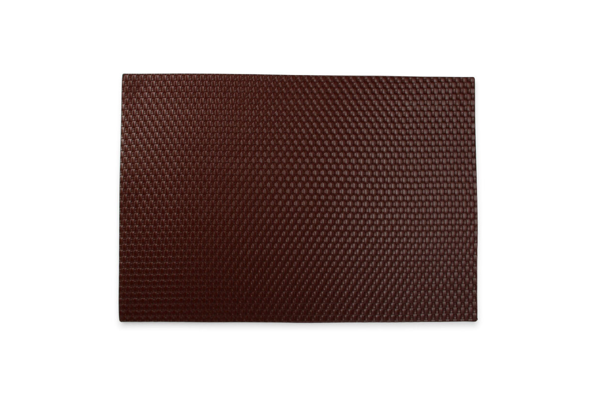 S&amp;P - Set de table 43x30cm tissé brun TableTop - 1 SET - 4 pièces