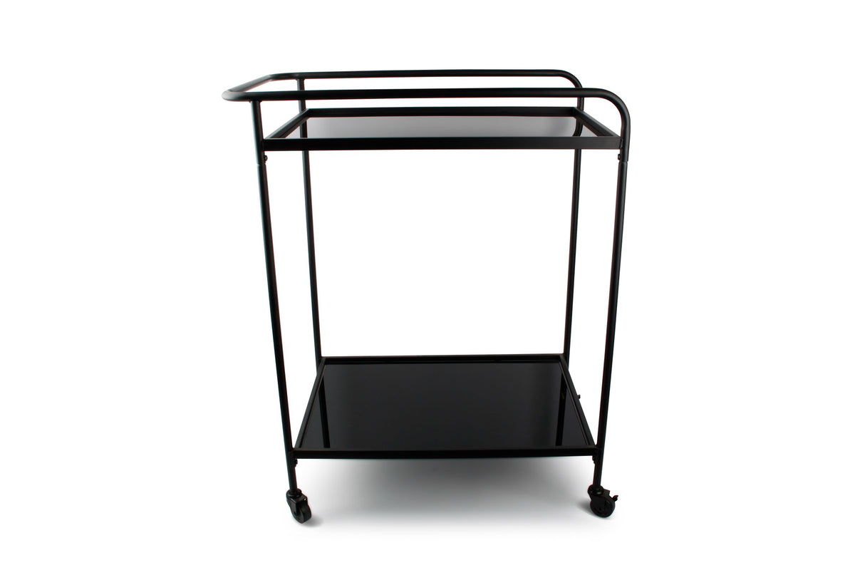 S&P - Chariot de service 66x40xH83,5cm 2couches noir Bar