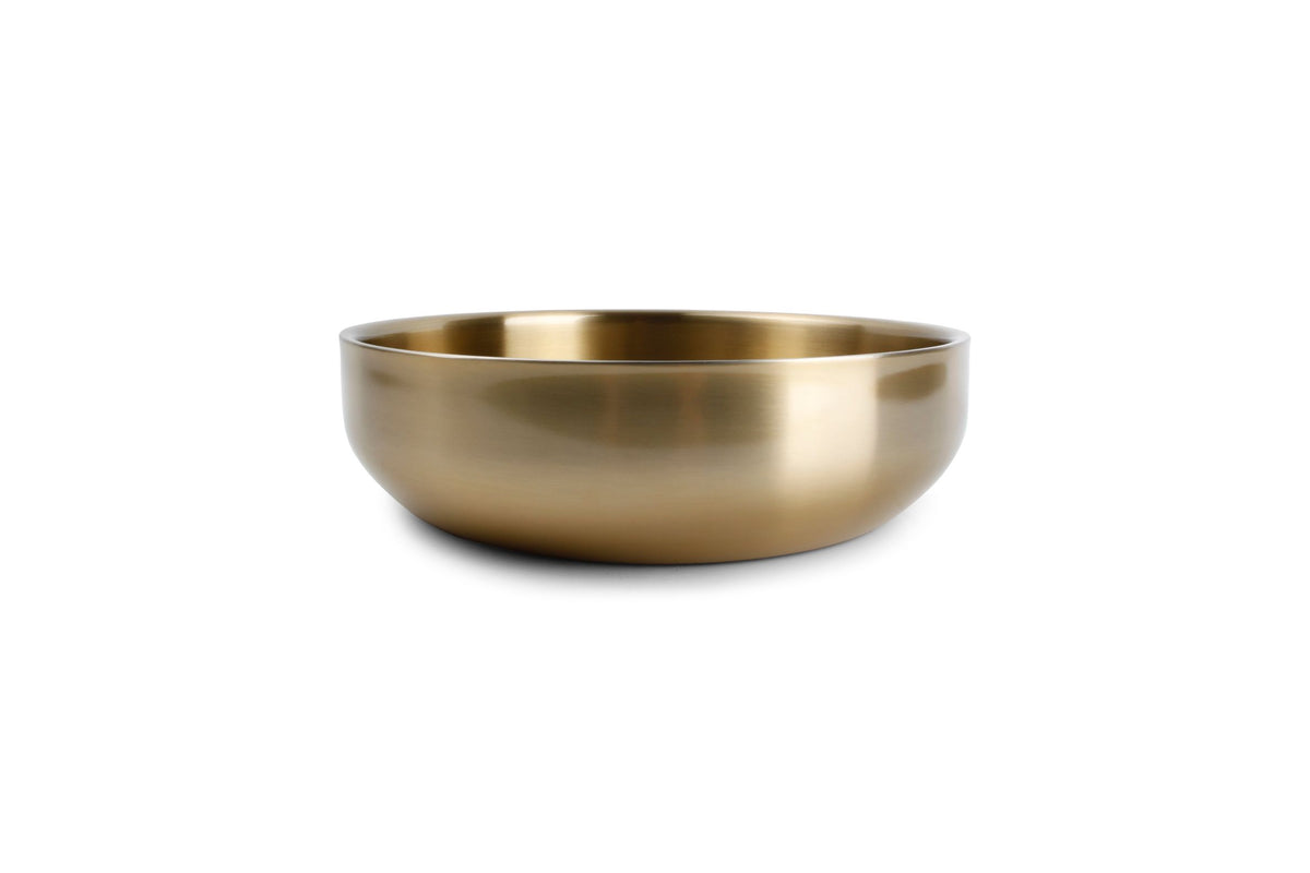 S&amp;P - Dienblad 29xH8cm dubbelwandig goud Bar