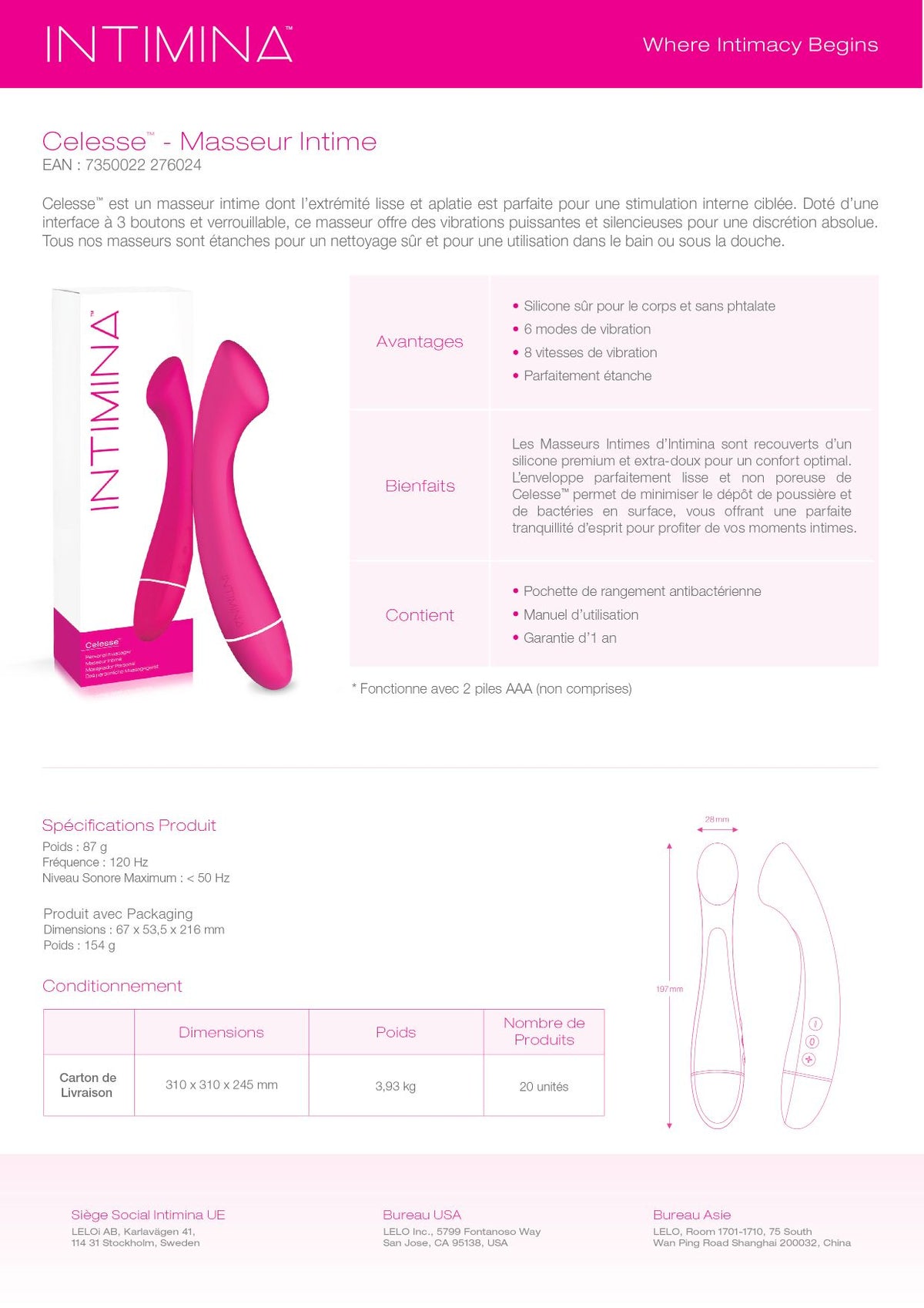 Celesse Personal Massager - ML1(EN/FR/ES/DE)