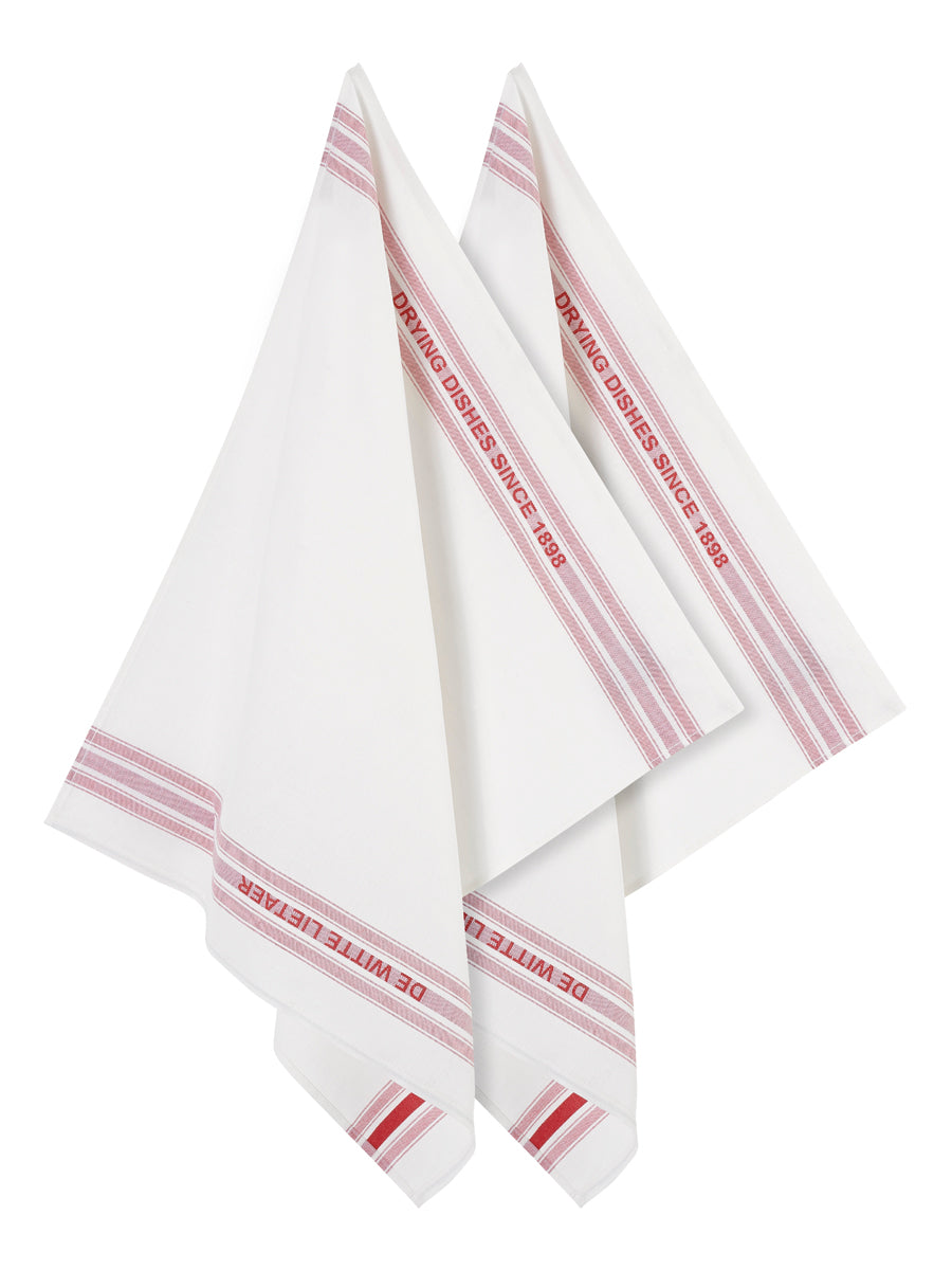 Luxury Collectie - Dish Off-white-red