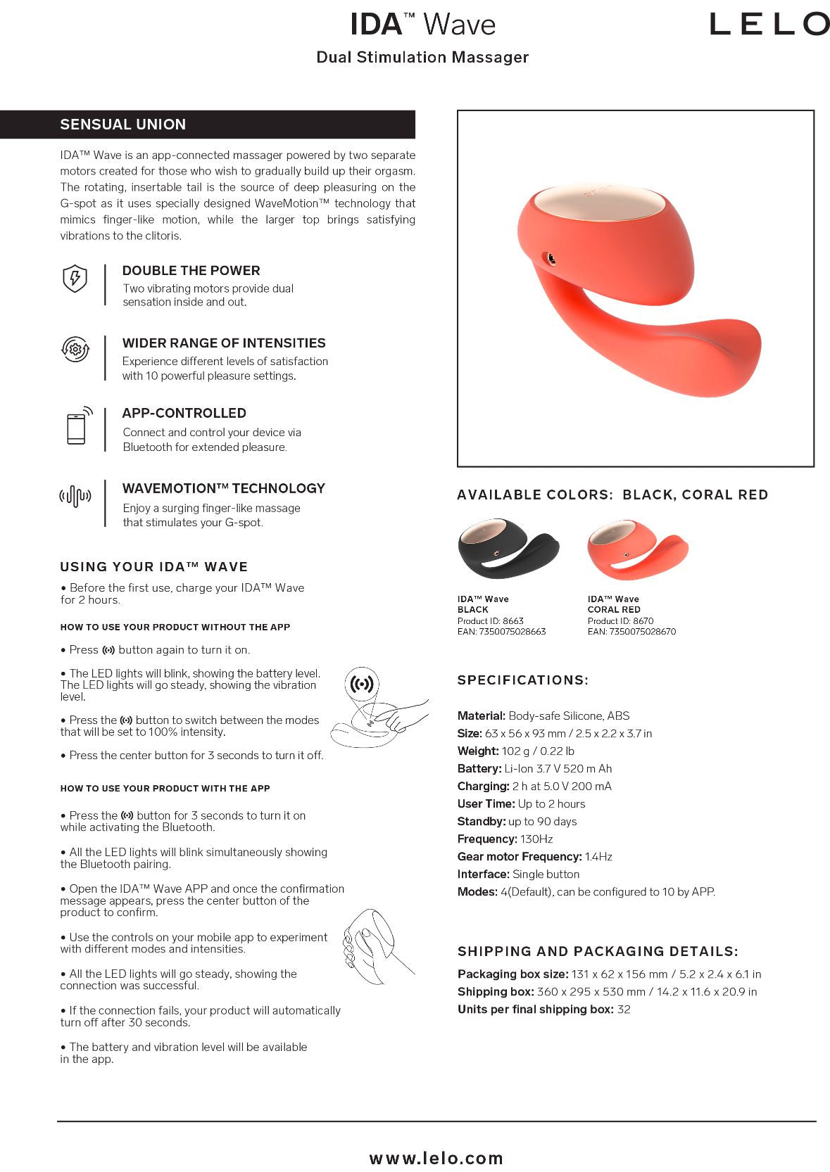 Ida Wave Coral Red
