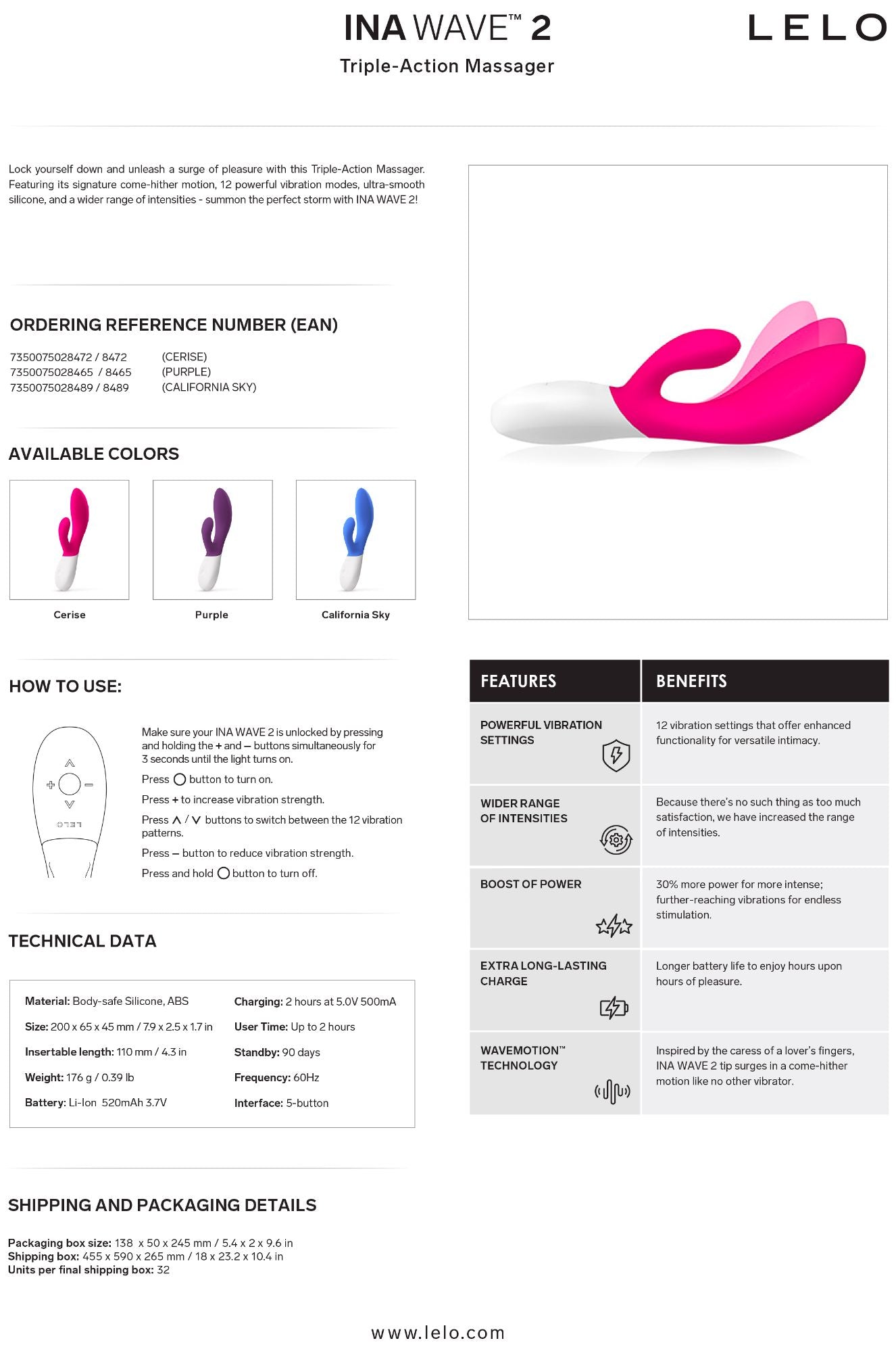 Ina Wave 2 California Sky