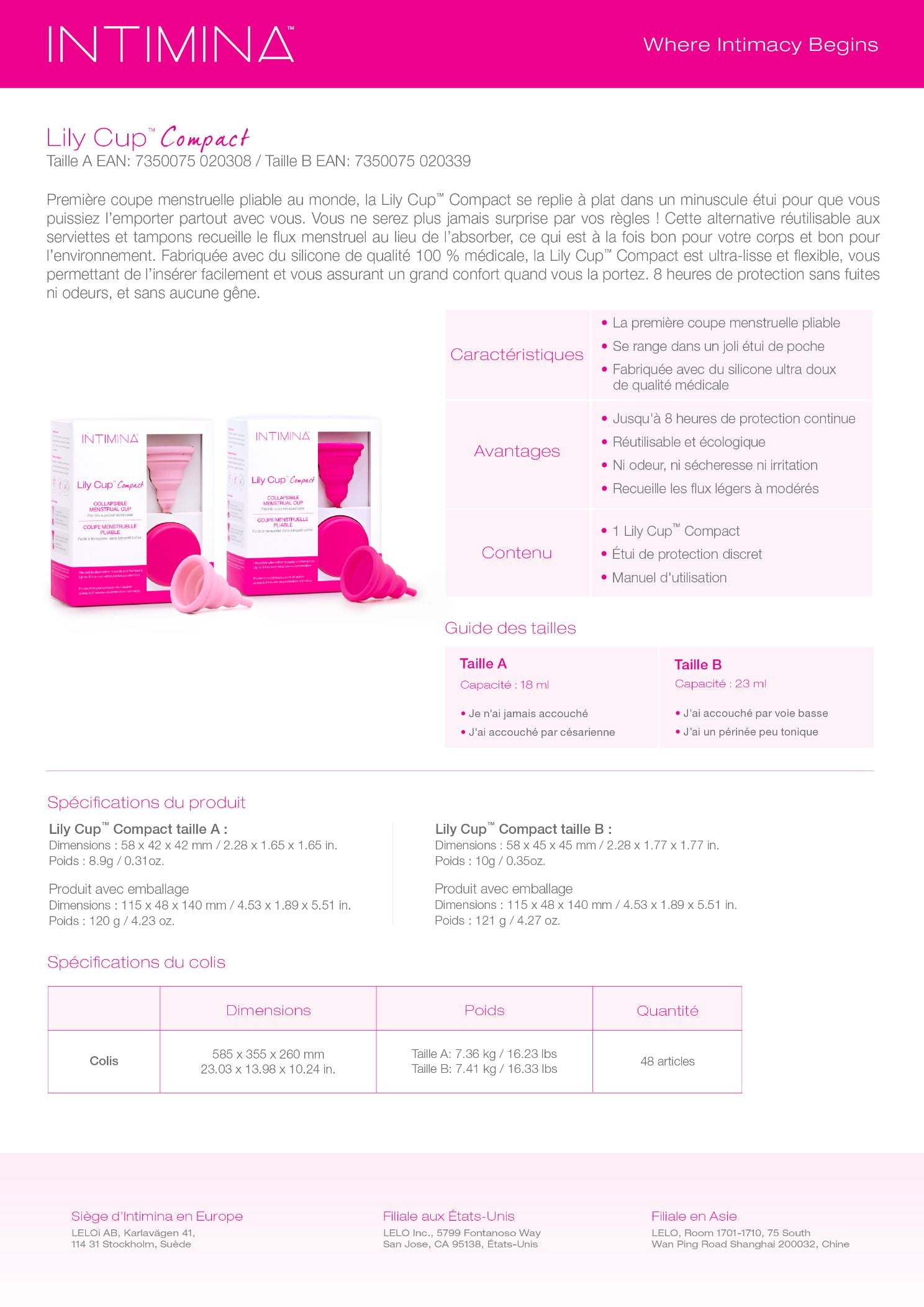 Lily Cup Compact B - window (EN/FR/ES/DE) EU