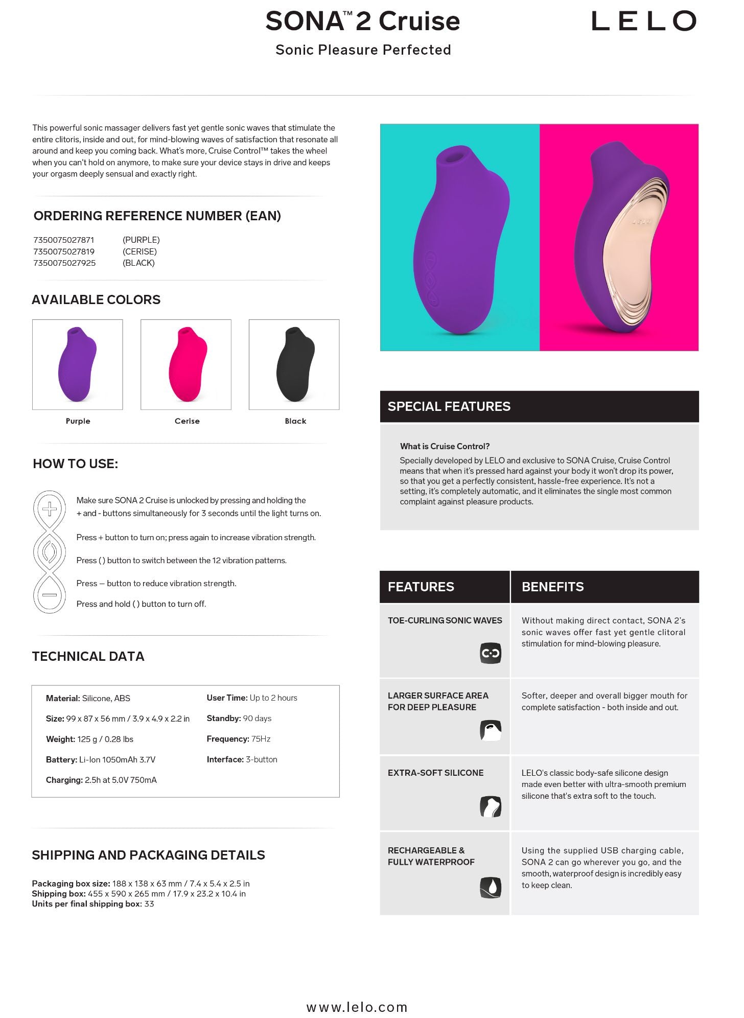 SONA 2 Cruise Cerise