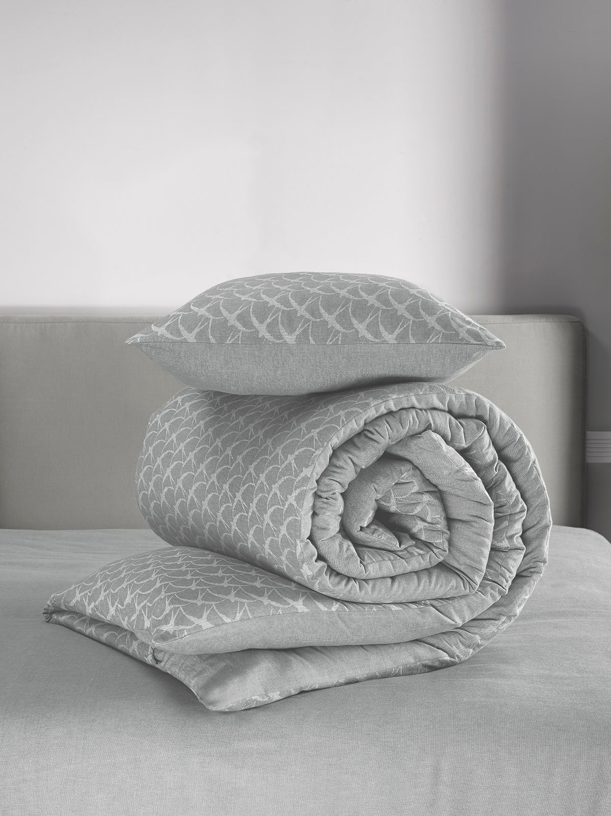 Luxury Collectie - Birds Natural Grey