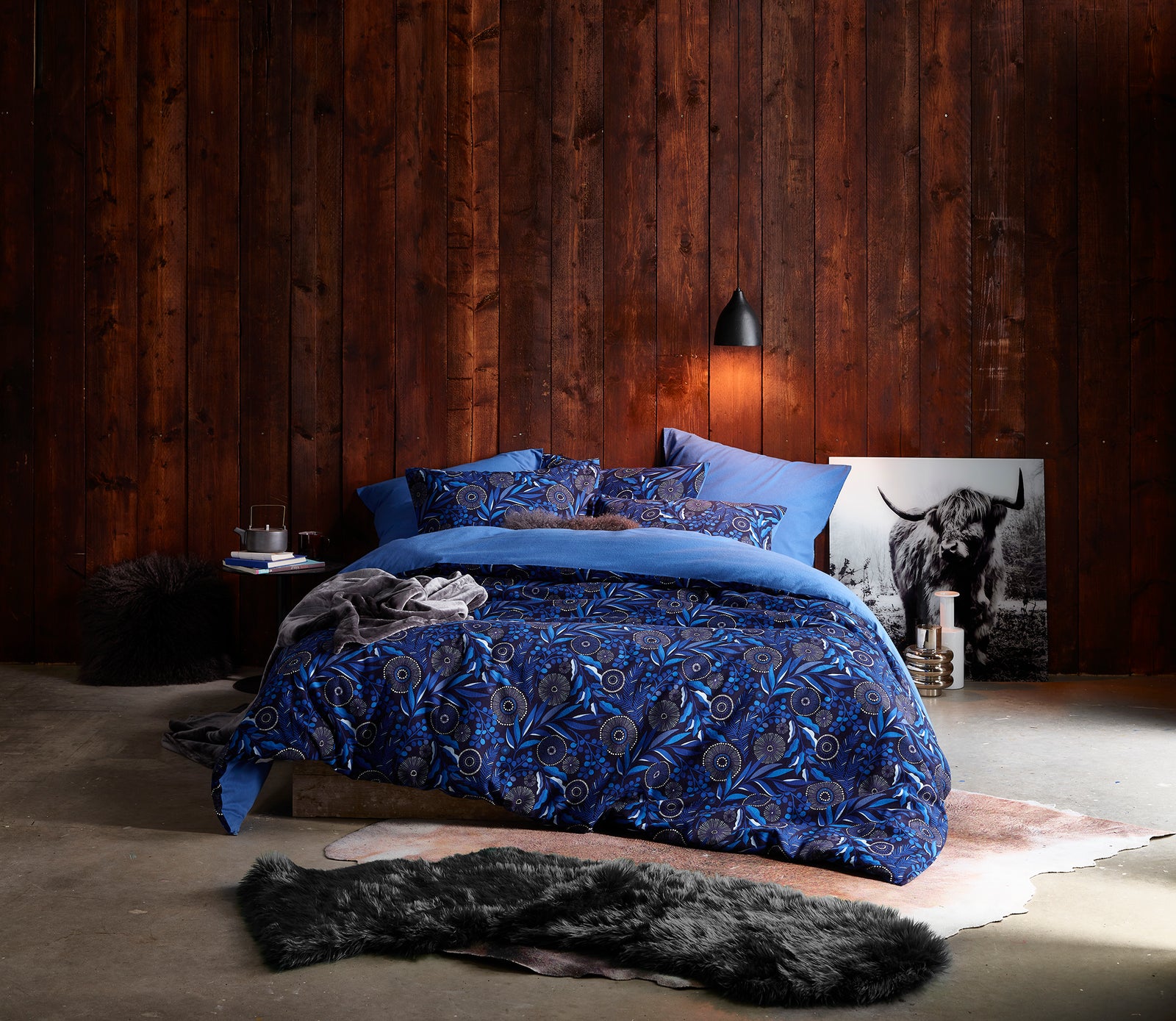 Smart Collectie - Moonflower Cobalt Blue