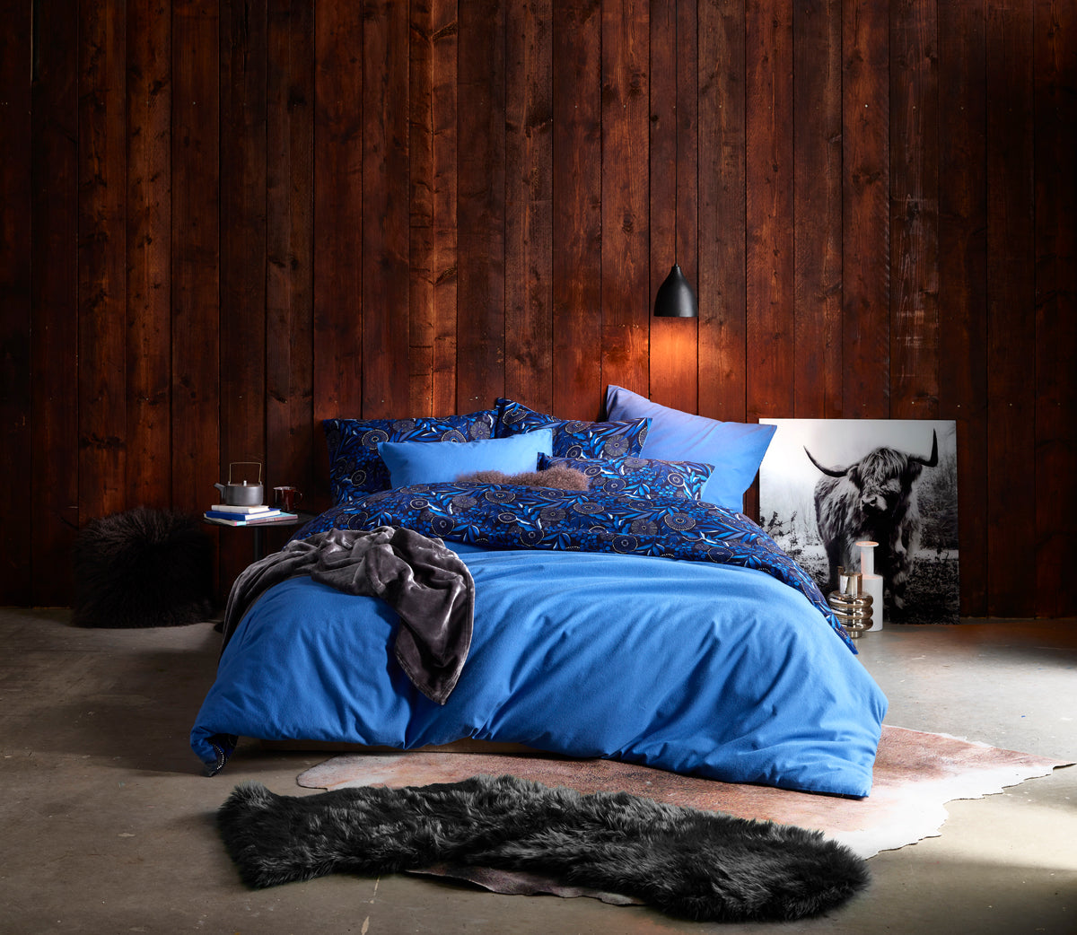 Smart Collectie - Moonflower Cobalt Blue